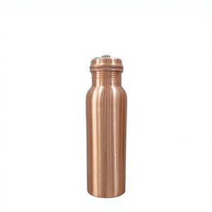 Handmade Luxury Metal Style Ayurveda Water Bottle Pure Silver Copper Leak Proof Double Wall Eco-Friendly Direct <b>Drinkware</b> - Product Image 1