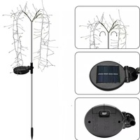 IP65 Outdoor Solar LED Garten leuchten Twinkle Swaying Tree Decor Feuerwerk Pfad Lichter für Yard Patio Walkway Party