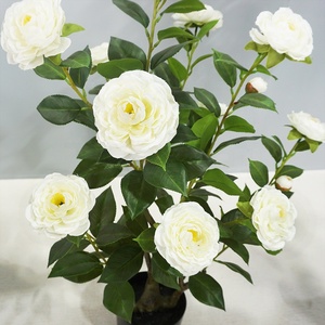 Rất sống động như thật 180 cm 6 <span class=keywords><strong>ft</strong></span> trà hoa trà cây hoa nhân tạo trang trí nội thất tăng hoa thực vật trong nồi - Product Image 4