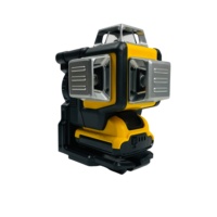 Niveau laser auto-nivelant rechargeable 12V, 360° °   Lignes vertes horizontales et verticales avec couverture sur 3 côtés