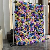 Großhandel Grenzüberschreitende Dreidimensionale Handgefertigte Seidenrosen Realistische Moderne Blumenwand-Dekoration für Fotografie Künstliche Blumen