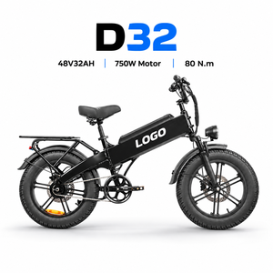 Vélo électrique D32 750W 48V32Ah Autonomie 128 km Frein hydraulique Pneu 20x4.0 Usine OEM - Product Image 1