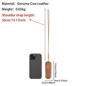 AndoBag Monedero de Cuero Genuino con Correa, Mini Cartera de Cuello para Mujer, Bolsa Colgante para Monedas y Llaves 3100 - Product Image 2