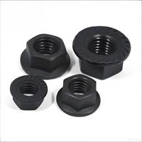 Écrous à bride noirs haute résistance Grade 10.9 M3-M64, anti-vibration pour châssis automobile, prix de gros compétitif et approvisionnement stable