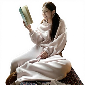 <span class=keywords><strong>Ensemble</strong></span> de vêtements de sport décontractés pour femmes, uni, manches longues, style <span class=keywords><strong>chic</strong></span> occidental, look jeune et tendance - Product Image 1