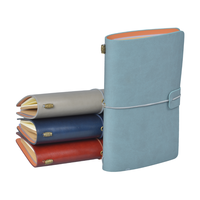 Carnet de voyage personnalisé en cuir PU multicolore, portable, pour l'extérieur, fabriqué en usine