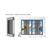 UPVC Fenêtres combinées PVC de haute qualité Portes et fenêtres Double profilé en verre Fenêtres à battant et à auvent
