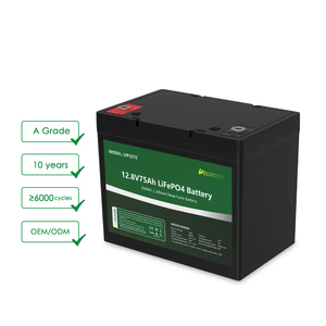 Batterie de loisirs 12V 75AH 80AH, pack de batteries lithium-ion, stockage d'énergie, batterie UPS, batterie lithium LFP1250 12V 80AH - Product Image 1