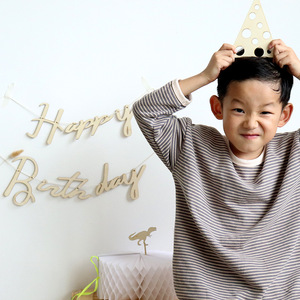 Cross-border wooden <b>banner</b>, INS style Korean minimalist wooden letter <b>banner</b> party birthday <b>banner</b> decoration prop. - Product Image 4