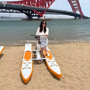 JTRDA 2024 Bicicletta Acquatica Gonfiabile Drop Stitch per Adulti - Pedalò Galleggiante per Mare e <span class=keywords><strong>Lago</strong></span>, Capacità 150KG, Garanzia 1 Anno - Product Image 2