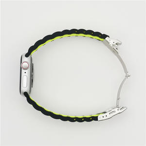 Correa de Silicona de Dos Tonos y Tres Eslabones Compatible con Apple Watch Ultra 9876543210 SE Sport - Product Image 4