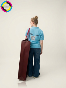 Borsa di <span class=keywords><strong>Carta</strong></span> Extra Large di Lusso con Logo Personalizzato, Gigante Sacchetto per Shopping da Boutique, Confezione Regalo Oversize Bordeaux, Borsa all'Ingrosso - Product Image 2