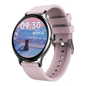 1.32"inch Super Amoled Watch T2 Smart Monitoring Blood Pressure IP67 Waterproof Wrist Watch with Metal Frame Case