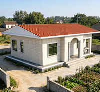 Maison modulaire de style architectural espagnol, Golden Heritage, maison modulaire à un étage, maison préfabriquée de prestige
