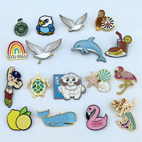 Épingles en émail souple personnalisées sur mesure, design de dessin animé 2D, badges personnalisés en alliage de zinc, épingles de chapeau 3D, épingles de revers en émail avec votre propre logo