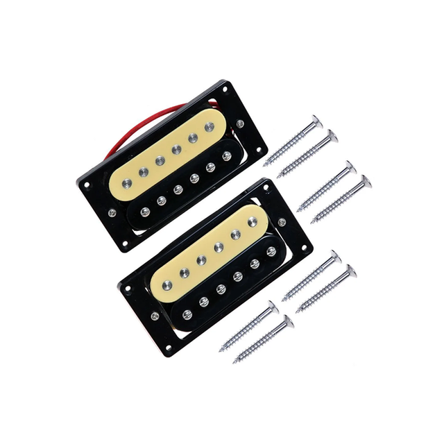 Double Coil Humbucker Pickups Set Black Yellow Pickup for Electric Guitar