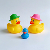 Promotionnel Mignon Jouets D'été Plage Bain Jouet En Caoutchouc Canard En Vrac Jaune Mini Canards Pour Les Enfants