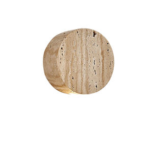 北欧奶油装饰发光二极管壁灯天然黄石壁灯床头客厅餐厅走廊楼梯瓦比萨比 - Product Image 2