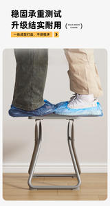 Home-use simple and portable folding chair for dormitory study chair plastic thickened portable small <b>stool</b> dining chair - Product Image 5