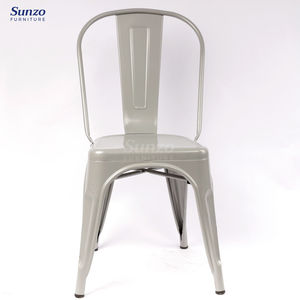 Chaise <span class=keywords><strong>Marais</strong></span> Moderne Vintage Industrielle en Métal pour Extérieur en Métal à Lattes pour Salle à Manger Jardin <span class=keywords><strong>Bar</strong></span> en Fer pour Hôtel Salon Appartement - Product Image 1