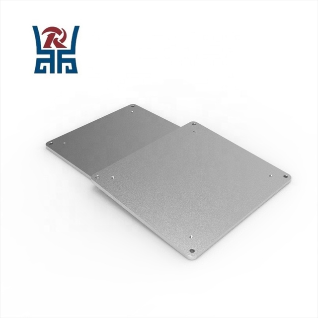 CNC Machined Natural Anodized Aluminum Mounting Plate with Tapped Holes, Customizable for Equipment Base & Fixture