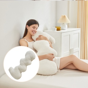 Nantong Bantal Ibu Hamil Wanita, Bantal Ibu Hamil Katun Bentuk Gelombang Awan Mewah Lembut - Product Image 1