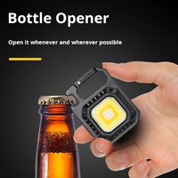 Porte-clés COB de transport quotidien lampe de poche LED Mini support magnétique USB outils de plein air multifonctions pour le camping randonnée pêche