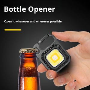 Porte-clés COB de transport quotidien lampe de poche LED Mini support magnétique USB outils de plein air multifonctions pour le camping randonnée pêche - Product Image 5