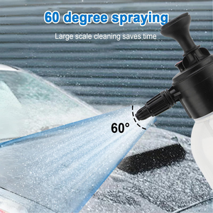 Botella de Plástico de 2L con Pulverizador Manual de Espuma a Presión, Resistente a Ácidos y Álcalis, con Boquilla Blanca/Negra, Herramientas para Lavado de Autos - Product Image 6