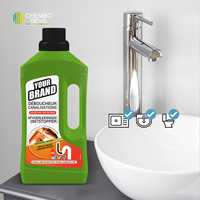 Déboucheur de canalisations liquide bio Chembo Bevil, nettoyant pour toilettes, puissance forte, efficace, écologique, pour la maison et la salle de bain