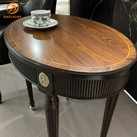 Table basse de salon de luxe en bois, design classique, personnalisable, de style européen, pour villa et appartement de luxe
