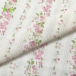<span class=keywords><strong>Tela</strong></span> Tejida de Algodón Peinado 100% Orgánico Ecológico OEM, 100 g/m², Estampado Floral, Rayas, Jacquard, Lavado, Suave, <span class=keywords><strong>Patchwork</strong></span>, para Niñas - Product Image 5