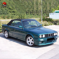 Kit de Carrocería E30 M Sport para BMW Serie 3 E30 1982-1994 2/4 Puertas, Plástico PP Negro Pulido, Juego Completo de Parachoques y Otras Piezas de Carrocería