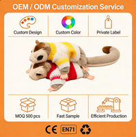 Nouvel arrivage de planeur en peluche de simulation d'écureuil volant animal en peluche décoration de la maison cadeau pour garçons jouet planeur souple réaliste