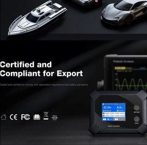 UP13 200W AC Dual Channel RC Battery Charger 2.4 Inch HD Color Screen Multi Chemistry Balance Charger For FPV Drone RC <b>Car</b> - Product Image 5