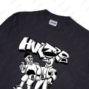 T-shirt décontracté pour homme en coton épais 100 %, coupe carrée, manches longues, épaules tombantes, motif uni, hiver - Product Image 2