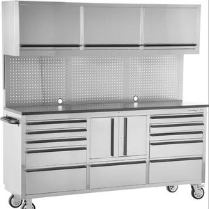 Armoire à outils en métal la plus populaire avec tiroirs Solution de rangement pour garage d'atelier Chariot à outils/chariot pratique avec roues à poignée - Product Image 3