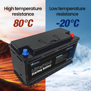 12v 100H-120a रेगिस्तान के लिए उच्च तापमान प्रतिरोधी बैटरी, अंतर्निहित बीएमएस, 1200cccca शुरू बैटरी दोहरी उद्देश्य - Product Image 1