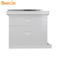 Nouvelle ruche Langstroth à 8 cadres et 2 couches, peinte en blanc, avec joint en queue d'aronde, en bois de sapin, pour l'apiculture
