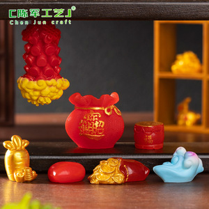 Chenjun phong cảnh năm mới pháo Trung Quốc, túi may mắn, kho báu, phụ kiện trang trí tự làm, Máy tính để bàn nhỏ, chúng tôi - Product Image 4