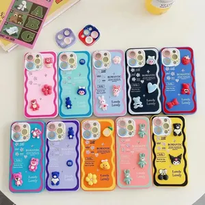 Star Three-In-One Tridimensional Doll Cell Phone Case para iPhone Samsung Huawei 2224