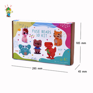 Cuentas <span class=keywords><strong>Hama</strong></span> de colores para niños, juguete educativo de 5mm, cuentas Perler <span class=keywords><strong>Hama</strong></span>, cuentas de fusible ecológicas con tablero - Product Image 6