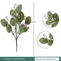 Tanaman Hijau Artificial Berkualitas Tinggi Dekorasi Rumah Pot Bunga Baby's Breath Eucalyptus Artificial 10-30cm