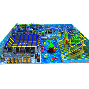 Équipement d'amusement pour parc pour enfants à grande échelle personnalisé - Mur d'escalade sur le thème de la jungle avec <span class=keywords><strong>piscine</strong></span> à balles à vendre - Product Image 1