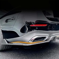 Spoiler arrière en ABS noir brillant et motif carbone, autocollant de voiture à effet lame d'air, compatible avec Mercedes-Benz Classe E W214 S214 2024+