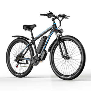 Vélo de montagne électrique 29 pouces à pneus larges pour adultes, 21 vitesses, <span class=keywords><strong>moteur</strong></span> 750W, batterie longue durée 48V 17.5Ah, système de frein à disque mécanique, <span class=keywords><strong>VTT</strong></span> rapide - Product Image 1