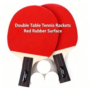 Pala de Ping Pong de Fibra de Carbono, Hoja de Madera de 7 Capas, Aprobada por la ITTF, Goma Invertida, Esponja Roja y Negra de 2.0mm, Mango Curvo, Control de Efecto - Product Image 4