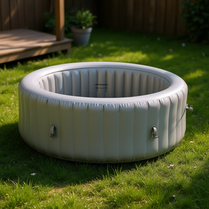 Jacuzzi inflable redondo portátil para exteriores de 94.5 x 26 pulgadas para 6 a 8 personas - Product Image 2