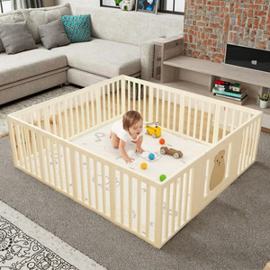 Box per Bambini Grande Quadrato con Porta, Recinto di Sicurezza Robusto per Bambini, Centro Attività per Neonati e Bambini Piccoli per Area Gioco Interna Domestica - Product Image 1