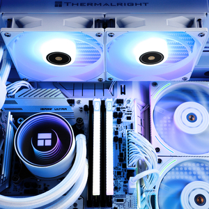 Dissipatore AIO Thermalright Frozen Notte 240 BLACK WHITE ARGB V2 con ventole TL-E12-S 2000 RPM±10% per CPU AM5/AM4 LGA1700/1851/2066 - Product Image 4